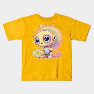 rainbow alien Kids T-Shirt